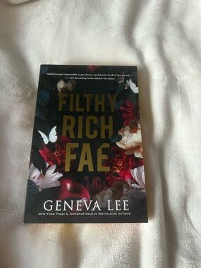 3 FOR $30! Geneva Lee "Filthy Rich Fae" paperback  Book - Black & Floral